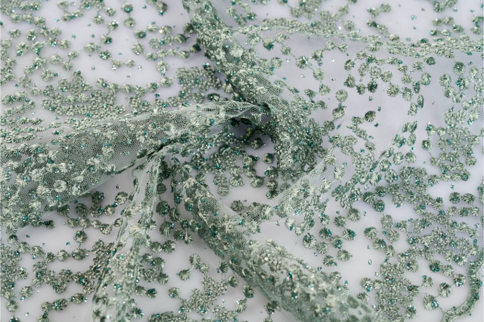 Tulle Broidery Glittery - 2